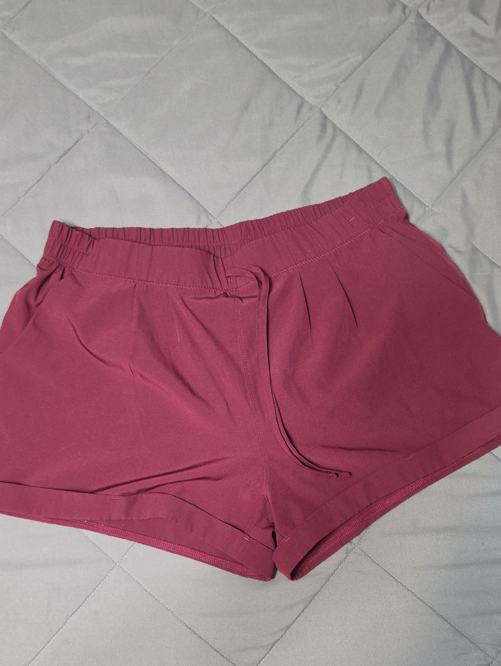 Zyia Burgundy Summer Shorts